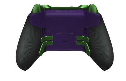 Xbox Elite Wireless Controller Series 2 - Core - Corps: Robot White + Rubberized Grips, BMD: Facette, Velocity Green (métal), Arrière: Astral Purple + Rubberized Grips