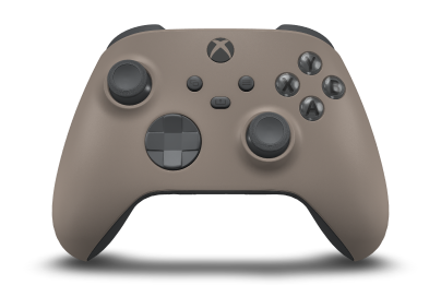 Xbox Wireless Controller - Framsida: Ökenbrun, Styrknappar: Storm Grey, Styrspakar: Storm Grey