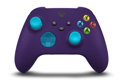 Xbox Wireless Controller - Korpus: Gwiezdny fiolet, Pady kierunkowe: Skalny błękit, Drążki: Opalizujący błękit