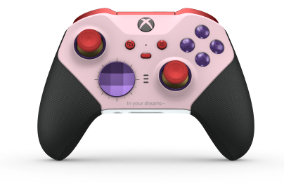 Xbox Elite Wireless Controller Series 2 - Core - Body: Soft Pink + Rubberized Grips, D-pad: Facet, Astral Purple (Metal), Back: Robot White + Rubberized Grips