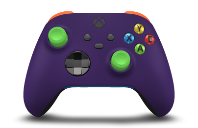 Xbox Wireless Controller - Hoofdtekst: Astralpaars, D-Pads: Carbonzwart (metallic), Duimsticks: Velocity-groen