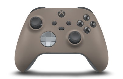 Xbox Wireless Controller - Framsida: Ökenbrun, Styrknappar: Askgrå, Styrspakar: Storm Grey