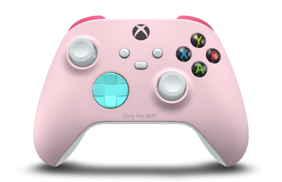 Xbox ワイヤレス コントローラー - Body: Soft Pink, D-Pads: Glacier Blue, Thumbsticks: Robot White