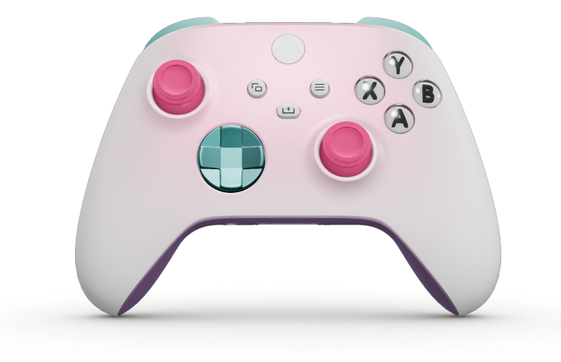 Xbox Wireless Controller - Runko: Cosmic Shift, Suuntaohjaimet: Jäätikönsininen (metallinen), Peukalosauvat: Syvä vaaleanpunainen