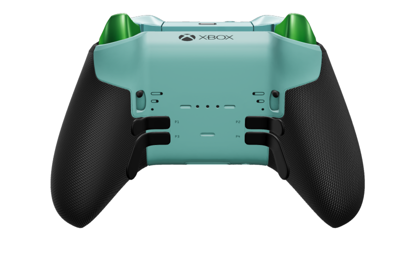 Xbox Elite Wireless Controller Series 2 - Core - Body: Glacier Blue + Rubberized Grips, D-pad: Faceted, Deep Pink (Metal), Back: Glacier Blue + Rubberized Grips