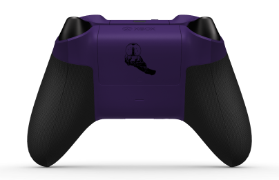 Xbox Wireless Controller - Cuerpo: Croydon 2, Crucetas: Negro carbón (metálico), Palancas de mando: Violeta astral