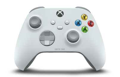 Xbox Wireless Controller - 機身: 機器白, 方向鍵: 蒼白灰, 搖桿: 蒼白灰