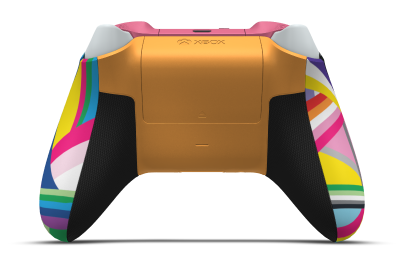 Xbox Wireless Controller - Body: Pride, D-Pads: Deep Pink (Metallic), Thumbsticks: Soft Orange