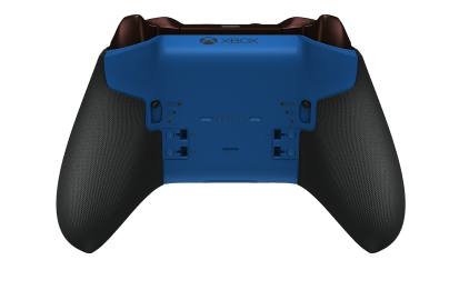 Xbox Elite Wireless Controller Series 2 - Core - Behuizing voorzijde: Zacht oranje + rubberen handvatten, D-pad: Facet, Astral Purple (Metal), Behuizing achterzijde: Shockblauw + rubberen handvatten