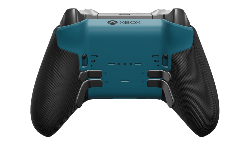 Xbox Elite Wireless Controller Series 2 - Core - Hoveddel: Mineralblå + gummigreb, D-blok: Facetteret, grå (metal), Bagside: Mineralblå + gummigreb