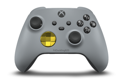 Xbox Wireless Controller - Body: Ash Gray, D-Pads: Lightning Yellow (Metallic), Thumbsticks: Carbon Black