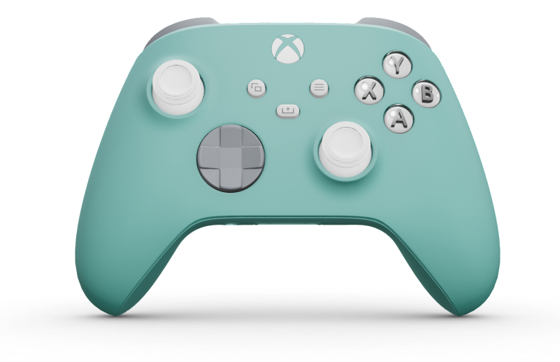 Xbox Wireless Controller - Corps: Glacier Blue, BMD: Ash Grey, Joysticks: Robot White