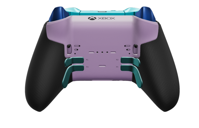 Xbox Elite Wireless Controller Series 2 - Core - Body: Astral Purple + Rubberized Grips, D-pad: Facet, Hero Gold (Metal), Back: Soft Purple + Rubberized Grips