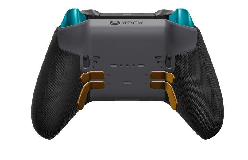 Xbox Elite Wireless Controller Series 2 - Core - Body: Robot White + Rubberized Grips, D-pad: Facet, Carbon Black (Metal), Back: Storm Gray + Rubberized Grips