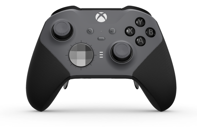 Xbox Elite Wireless Controller Series 2 - Core - 本體: 風暴灰 + 橡膠握把, 方向鍵: 多面向，風暴灰 (金屬), 背面: 風暴灰 + 橡膠握把