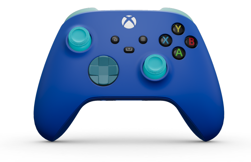 Xbox Wireless Controller - 機身: 衝擊藍, 方向鍵: 礦物藍, 搖桿: 蜻蜓藍