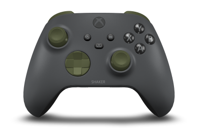 Xbox Wireless Controller - Corpo: Storm Grey, Botões Direcionais: Verde Noturno, Manípulos Analógicos: Verde Noturno