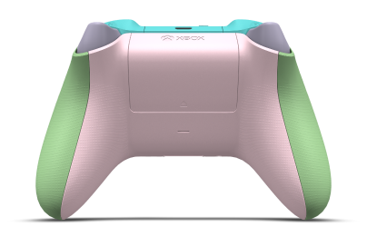 Xbox 無線控制器 - Corpo: Verde suave, Botões Direcionais: Azul Glaciar, Manípulos Analógicos: Roxo suave