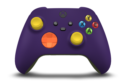 Xbox Wireless Controller - Body: Astral Purple, D-Pads: Zest Orange, Thumbsticks: Lighting Yellow