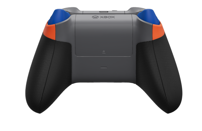 Xbox Wireless Controller - Body: Blaze Camo, D-Pads: Photon Blue (Metallic), Thumbsticks: Shock Blue