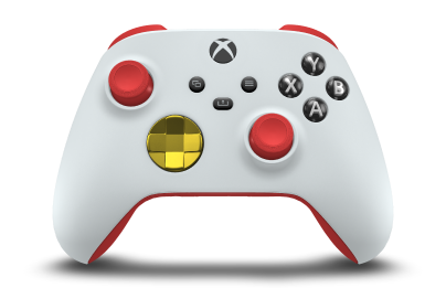 Xbox Wireless Controller - Body: Robot White, D-Pads: Lightning Yellow (Metallic), Thumbsticks: Pulse Red