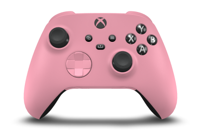 Manette sans fil Xbox - 機身: 復古粉紅, 方向鍵: 復古粉紅, 搖桿: 碳黑色