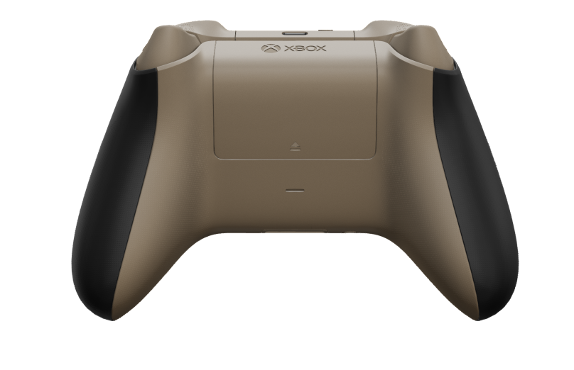Xbox Wireless Controller - Framsida: Kolsvart, Styrknappar: Ökenbrun (metallic), Styrspakar: Kolsvart