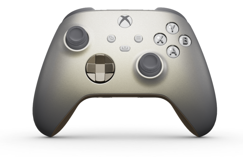 Xbox Wireless Controller - Body: Lunar Shift, D-Pads: Desert Tan (Metallic), Thumbsticks: Storm Gray
