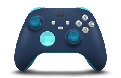 Xbox Wireless Controller - Body: Midnight Blue, D-Pads: Glacier Blue, Thumbsticks: Mineral Blue