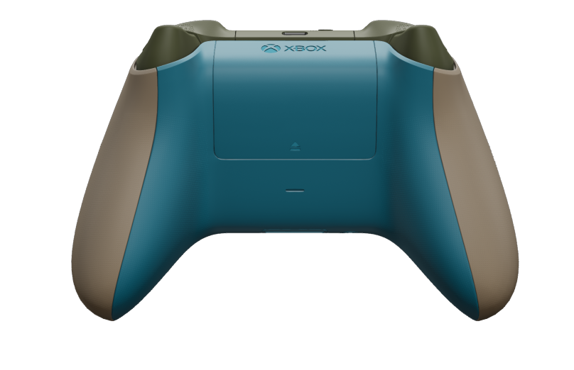 Xbox Wireless Controller - Telo: Béžová, Smerové ovládače: Minerálna modrá, Palcové ovládače: Nočná zelená