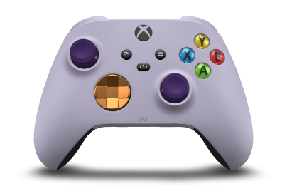 Xbox Wireless Controller - Body: Soft Purple, D-Pads: Soft Orange (Metallic), Thumbsticks: Astral Purple