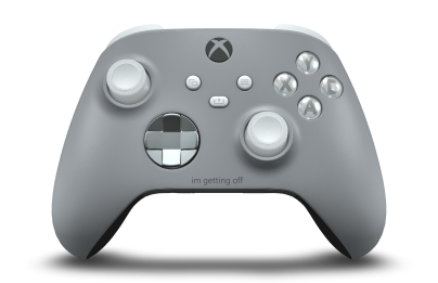 Xbox Wireless Controller - Body: Ash Gray, D-Pads: Ash Gray (Metallic), Thumbsticks: Robot White