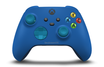 Xbox Wireless Controller - Body: Shock Blue, D-Pads: Mineral Blue, Thumbsticks: Mineral Blue