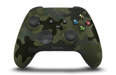 Controller Wireless per Xbox - Body: Forest Camo, D-Pads: Carbon Black, Thumbsticks: Carbon Black