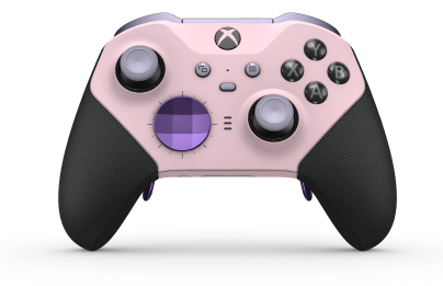 Xbox Elite Wireless Controller Series 2 - Core - Behuizing voorzijde: Zacht roze + rubberen handvatten, D-pad: Facet, Astral Purple (Metal), Behuizing achterzijde: Zacht roze + rubberen handvatten