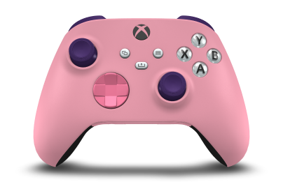 Xbox Wireless Controller - Body: Retro Pink, D-Pads: Deep Pink, Thumbsticks: Astral Purple