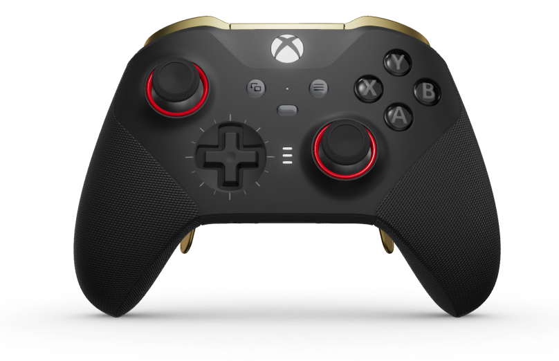 Xbox Elite Wireless Controller Series 2 – Core - 本體: 碳黑色 + 橡膠握把, 方向鍵: 十字形，碳黑色 (金屬), 背面: 碳黑色 + 橡膠握把