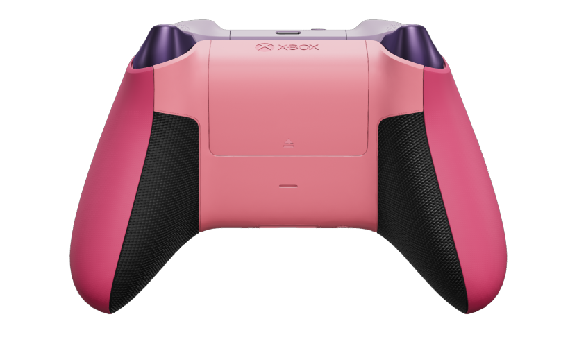 Xbox Wireless Controller - Text: Dunkelpink, Steuerkreuze: Retro-Pink, Analogsticks: Astralviolett