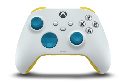 Xbox Wireless Controller - Body: Robot White, D-Pads: Mineral Blue, Thumbsticks: Mineral Blue
