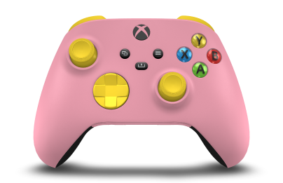 Xbox Wireless Controller - Body: Retro Pink, D-Pads: Lighting Yellow, Thumbsticks: Lighting Yellow