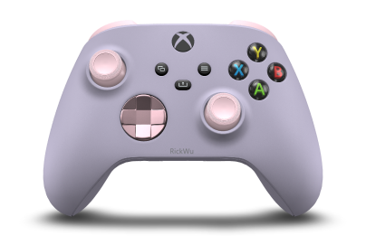 Xbox 無線控制器 - Body: Soft Purple, D-Pads: Soft Pink (Metallic), Thumbsticks: Soft Pink