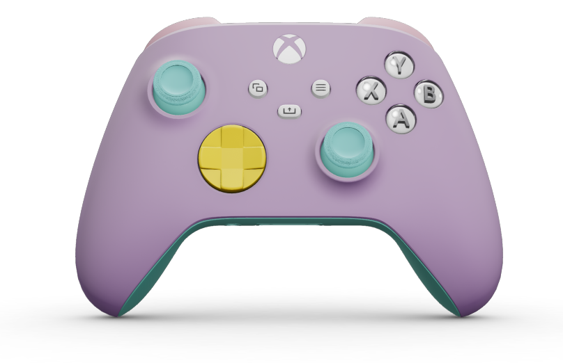 Xbox Wireless Controller - Body: Soft Purple, D-Pads: Lightning Yellow, Thumbsticks: Glacier Blue