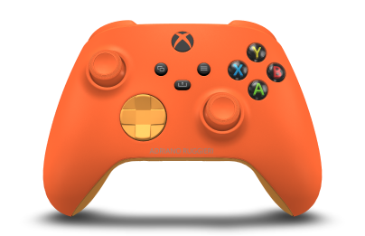Xbox Wireless Controller - Body: Zest Orange, D-Pads: Soft Orange, Thumbsticks: Zest Orange