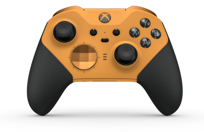 Xbox Elite Wireless Controller Series 2 - Core - Body: Soft Orange + Rubberised Grips, D-pad: Facet, Soft Orange (Metal), Back: Soft Orange + Rubberised Grips