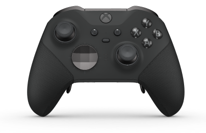 Xbox Elite ワイヤレスコントローラー シリーズ 2 - Core - Behuizing voorzijde: Carbonzwart + rubberen handvatten, D-pad: Facet, Storm Gray (Metal), Behuizing achterzijde: Carbonzwart + rubberen handvatten