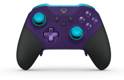 Xbox Elite Wireless Controller Series 2 - Core - Behuizing voorzijde: Astralpaars + rubberen handvatten, D-pad: Cross, Astral Purple (Metal), Behuizing achterzijde: Astralpaars + rubberen handvatten