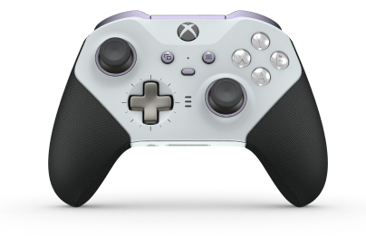 Xbox Elite ワイヤレスコントローラー シリーズ 2 - Core - Body: Robot White + Rubberized Grips, D-pad: Cross, Bright Silver (Metal), Back: Robot White + Rubberized Grips