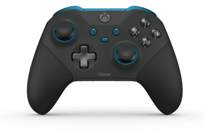 Manette sans fil Xbox Elite Series 2 - Core - Body: Carbon Black + Rubberized Grips, D-pad: Cross, Storm Gray (Metal), Back: Carbon Black + Rubberized Grips