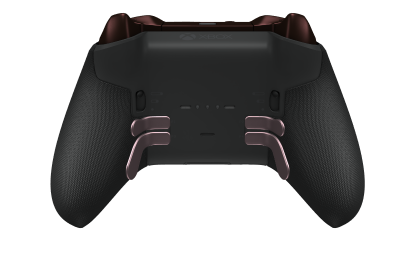 Xbox Elite Wireless Controller Series 2 - Core - Body: Carbon Black + Rubberized Grips, D-pad: Cross, Soft Pink (Metal), Back: Carbon Black + Rubberized Grips