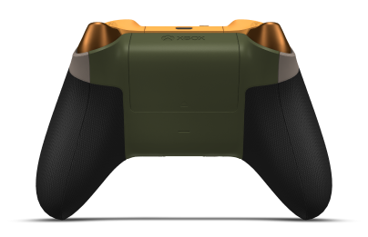 Mando inalámbrico Xbox - Body: Desert Tan, D-Pads: Soft Orange (Metallic), Thumbsticks: Nocturnal Green